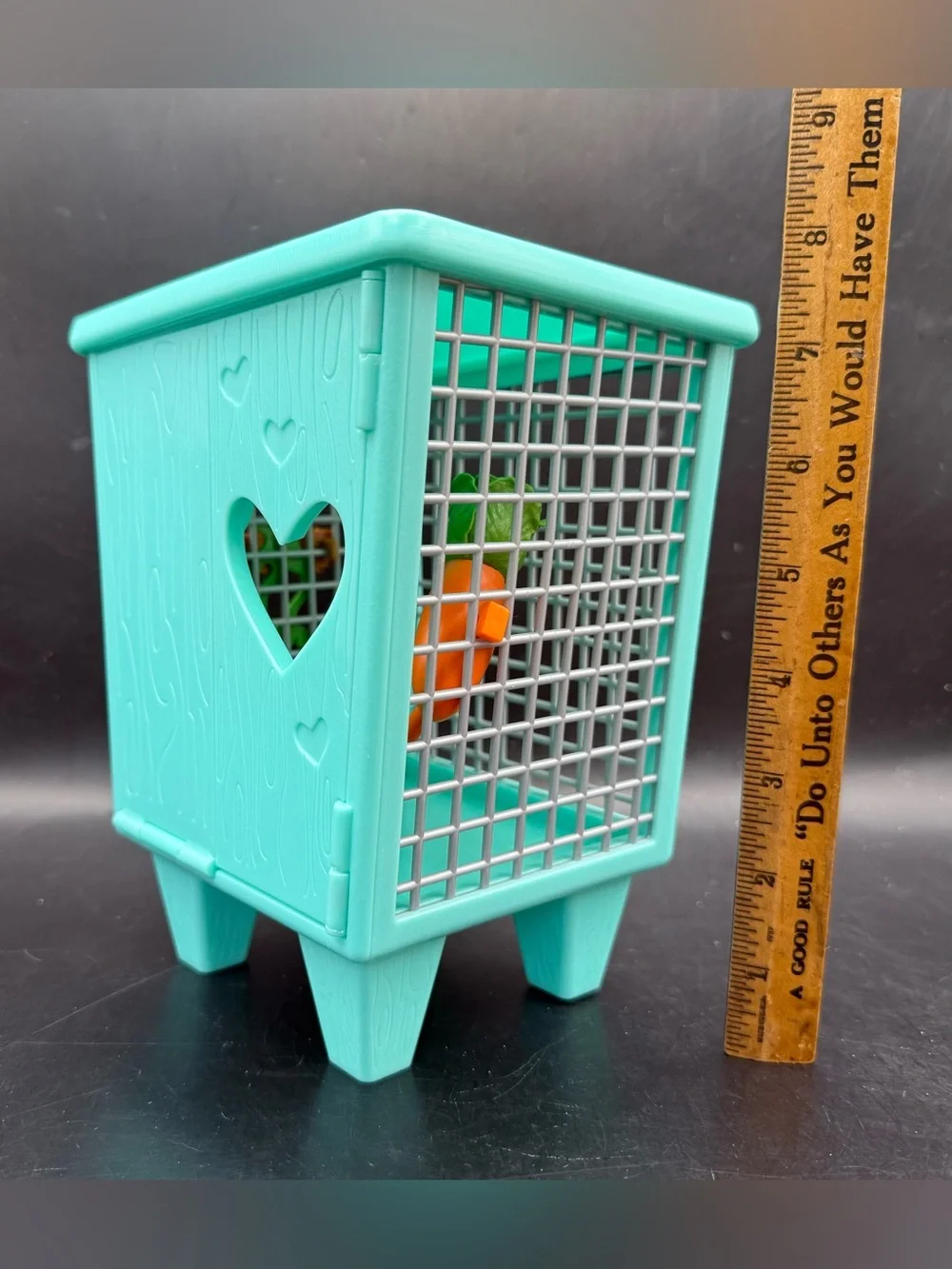 American Girl Doll Wellie Wishers Rabbit Hutch & Carrots Our Generation Bunny